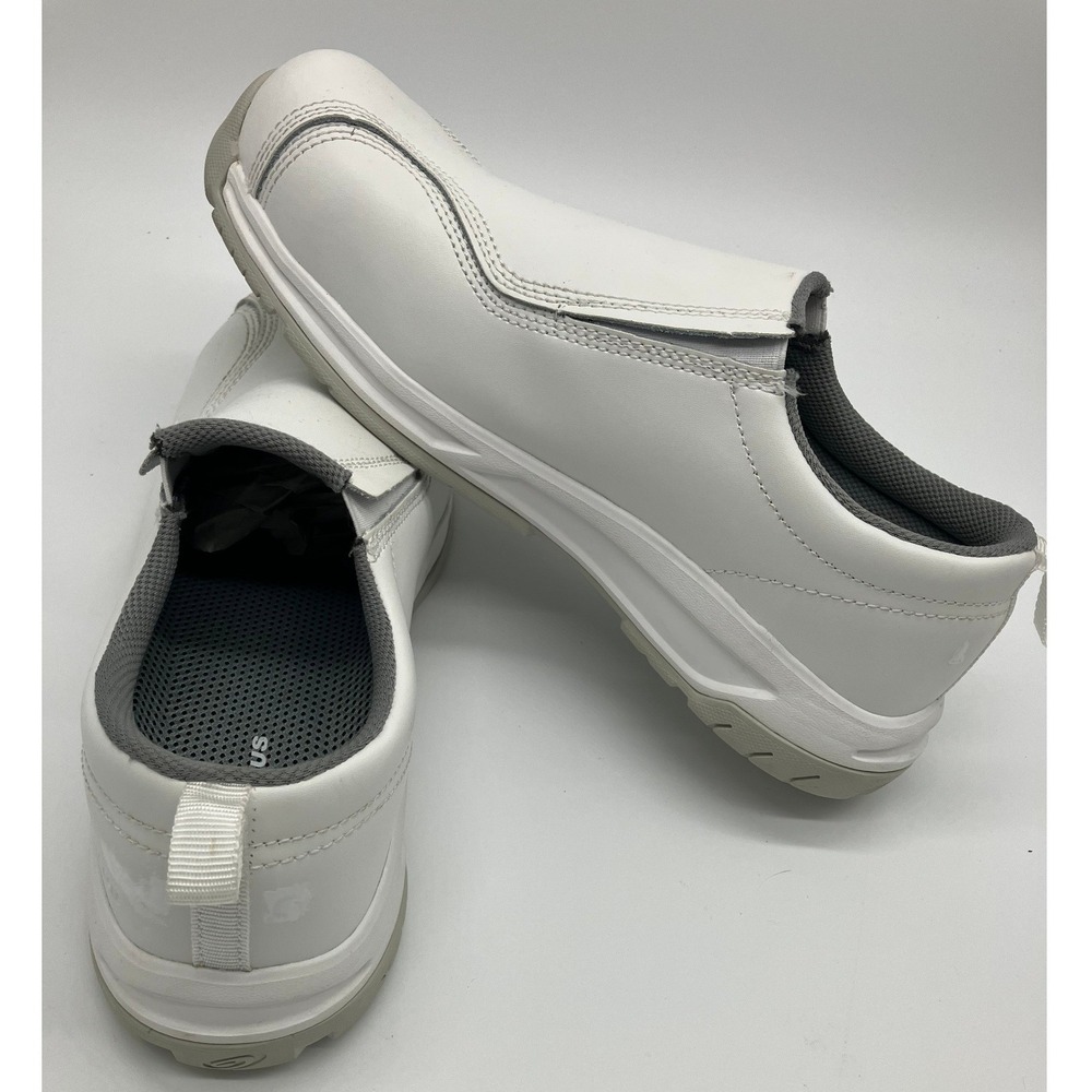 Nautilus Mens White Slip On Composite Safety Toe Work Shoes N1343 Size 13W
